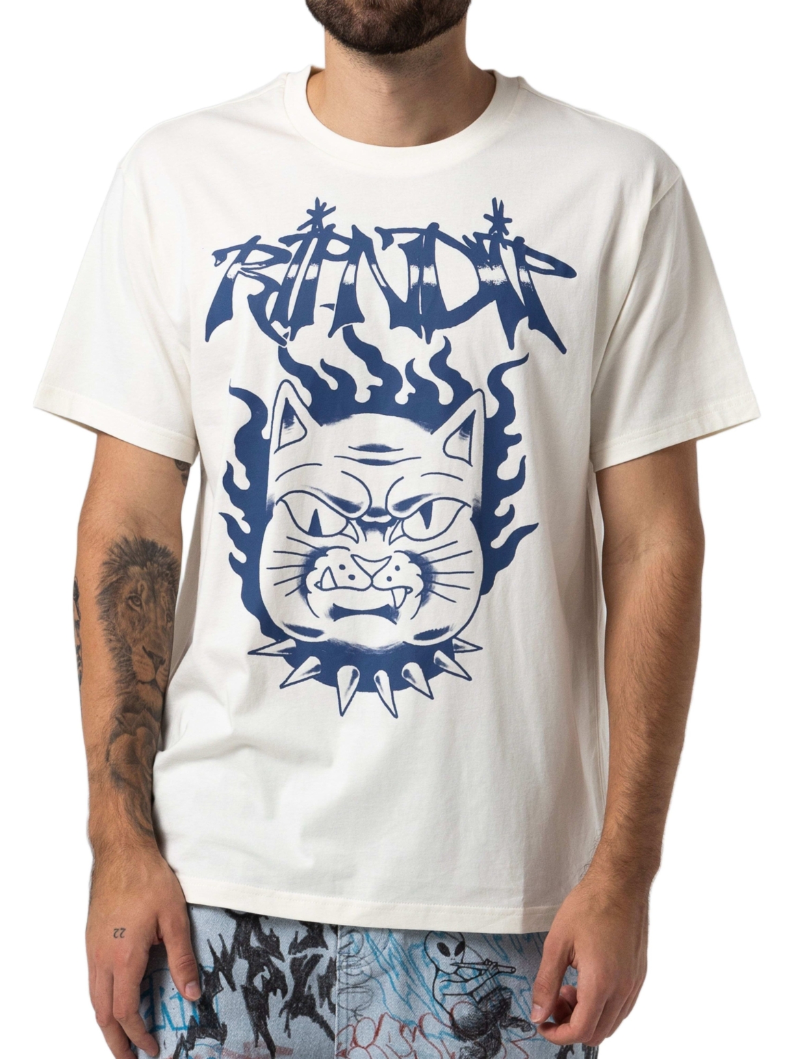 Imagem de: Camiseta RIPNDIP The Happiest Cat Bege