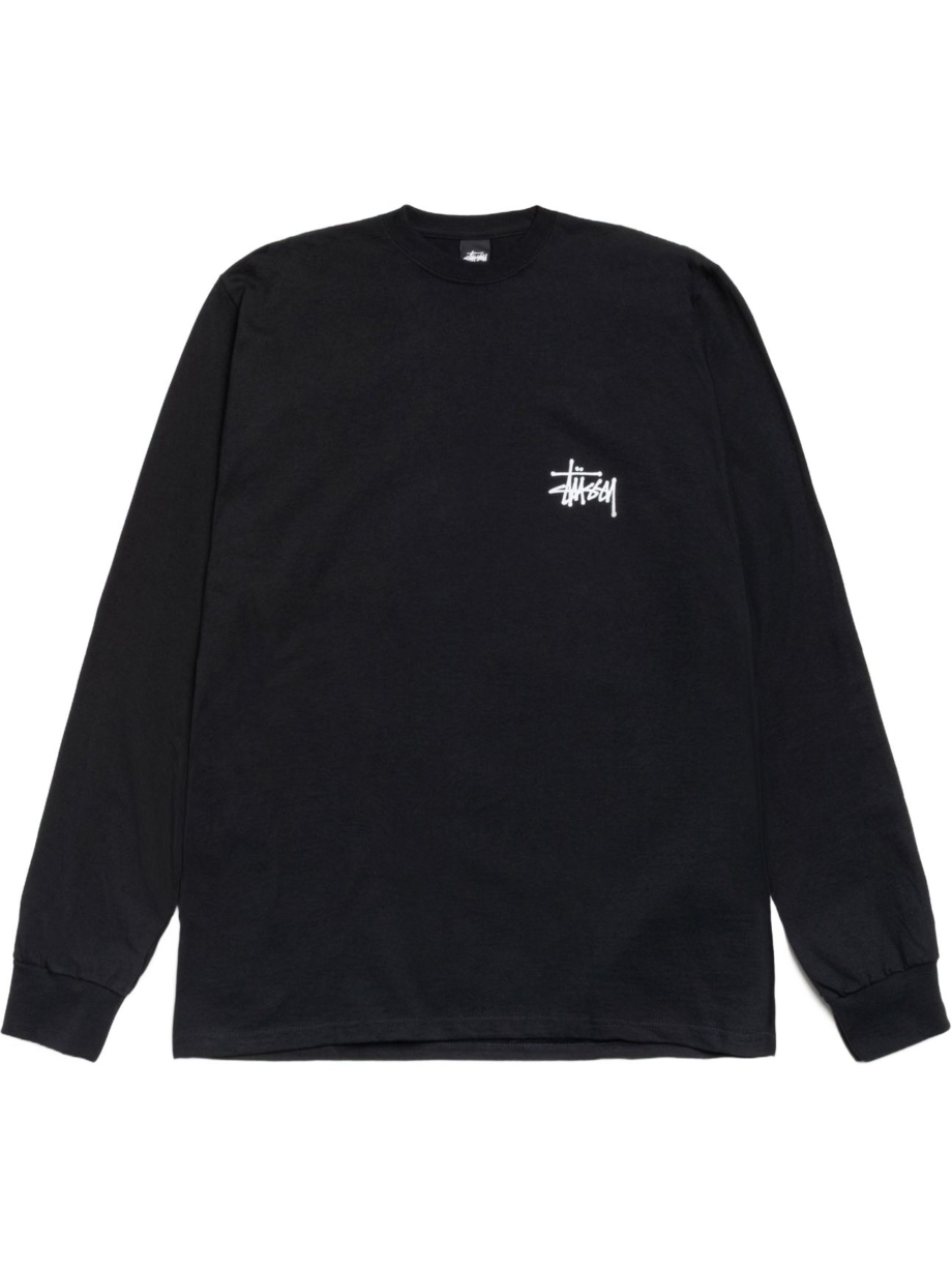 Imagem de: Camiseta Manga Longa Stüssy Basic Logo Preta
