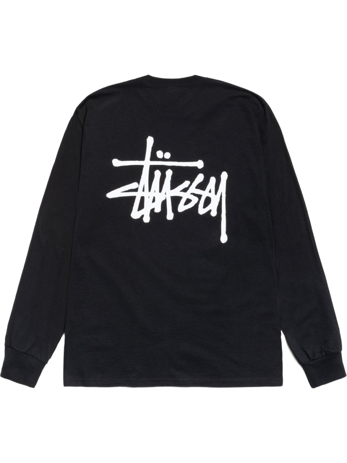 Imagem de: Camiseta Manga Longa Stüssy Basic Logo Preta