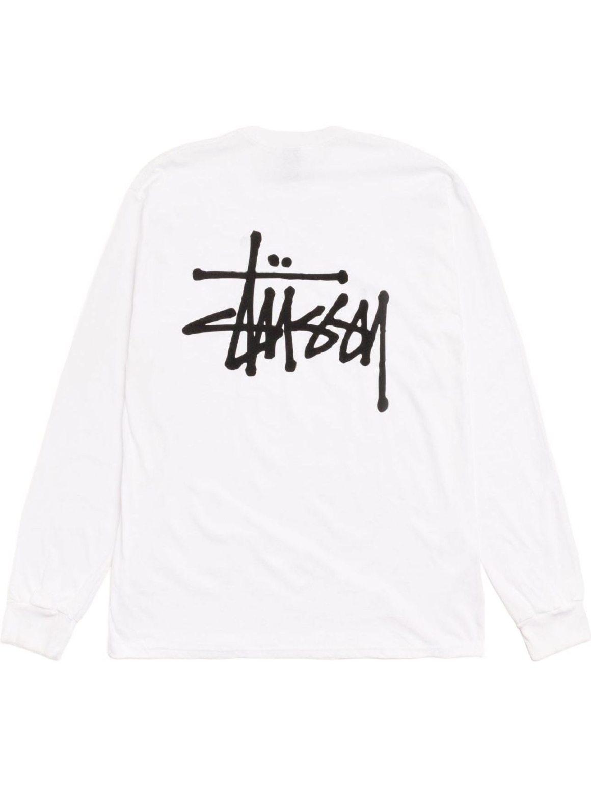 Imagem de: Camiseta Manga Longa Stüssy Basic Logo Branca