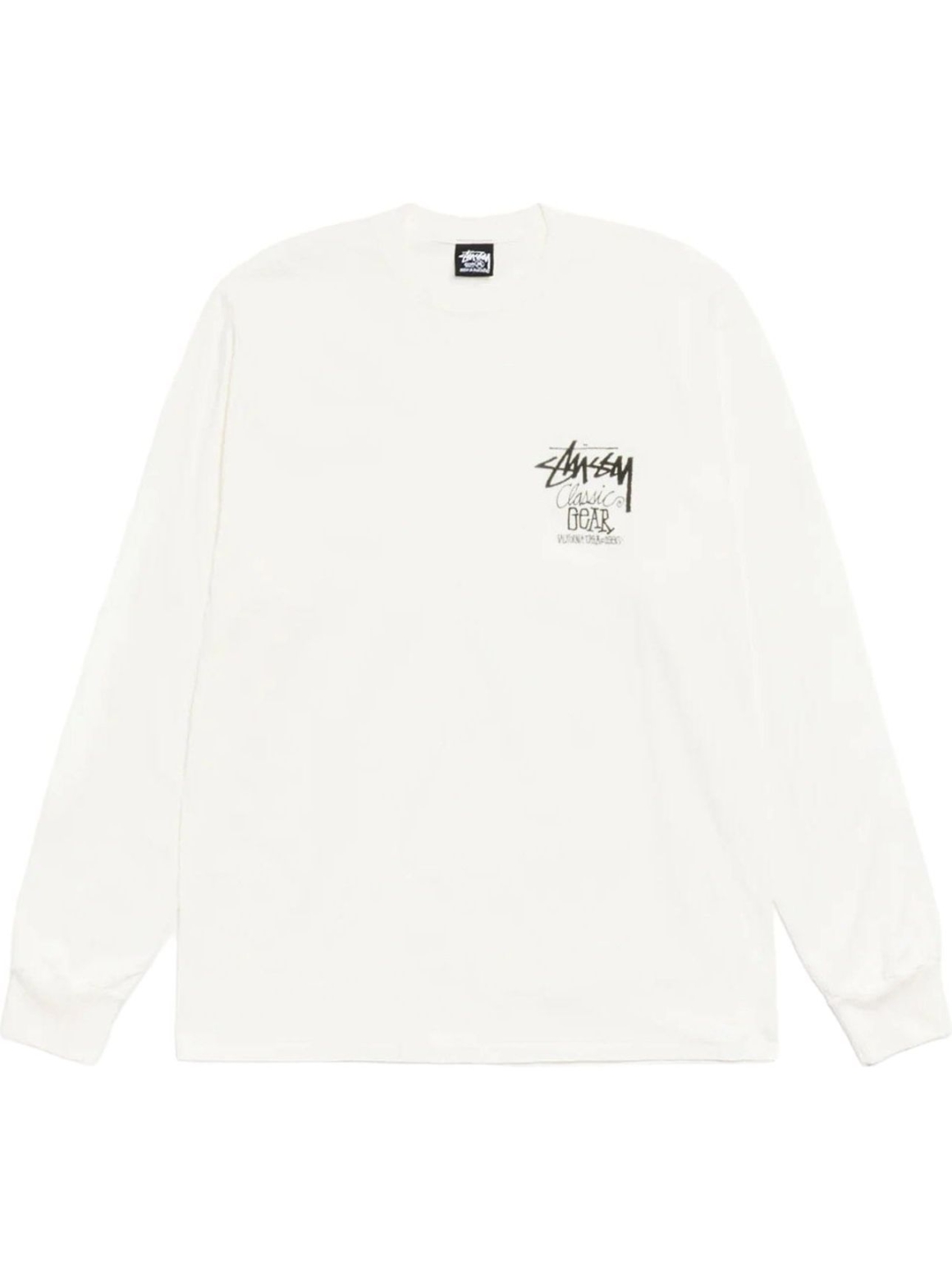 Imagem de: Camiseta Manga Longa Stüssy Classic Gear Pigment Dyed Natural