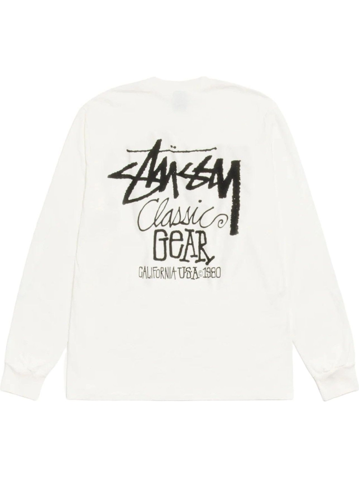 Imagem de: Camiseta Manga Longa Stüssy Classic Gear Pigment Dyed Natural
