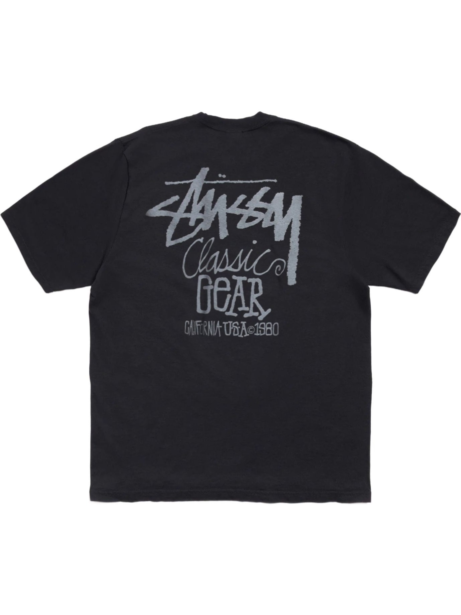 Imagem de: Camiseta Stüssy Classic Gear Pigment Dyed Preta