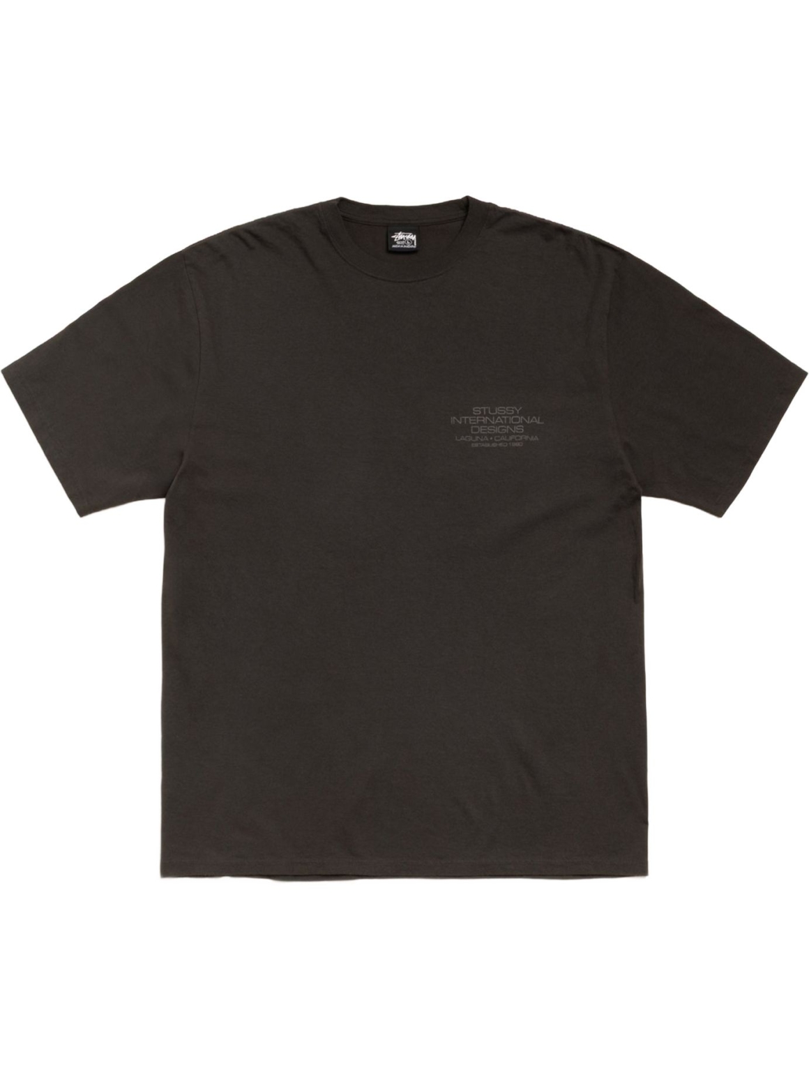 Imagem de: Camiseta Stüssy International Designs Pigment Dyed Preto Faded