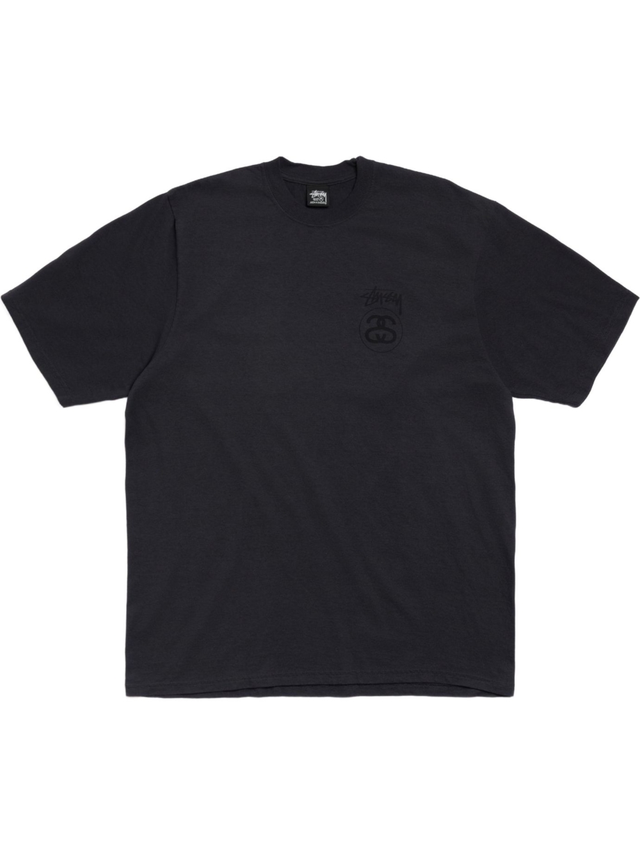 Imagem de: Camiseta Stüssy Stock Link Pigment Dyed Preta