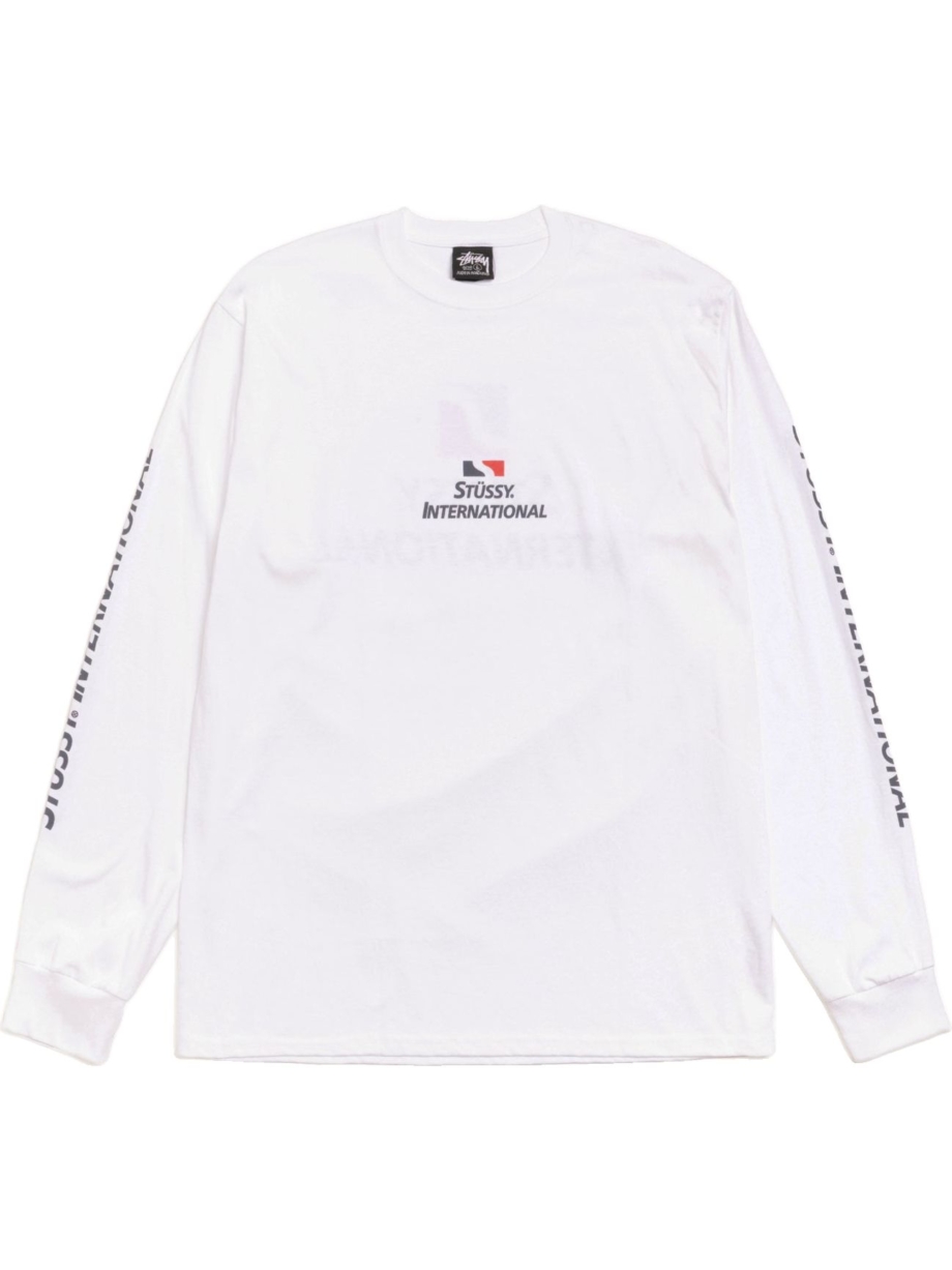 Imagem de: Camiseta Manga Longa Stüssy International Branca