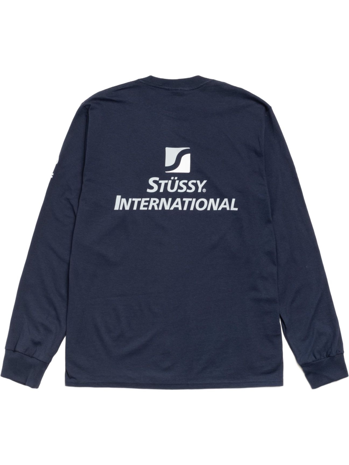 Imagem de: Camiseta Manga Longa Stüssy International Azul Marinho