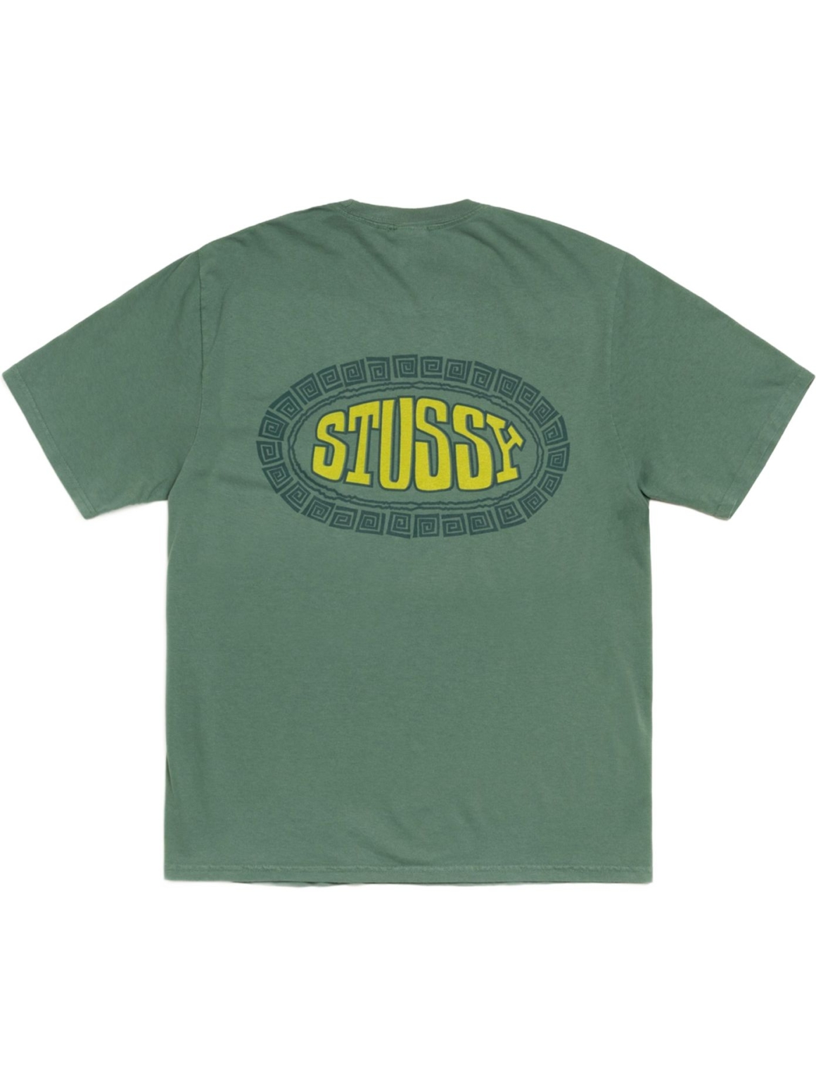 Imagem de: Camiseta Stüssy Tile Oval Tee Pigment Dyed Verde