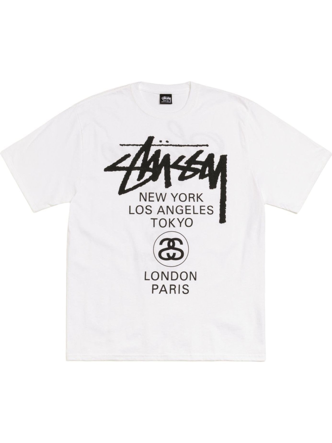 Imagem de: Camiseta Stüssy World Tour Branca