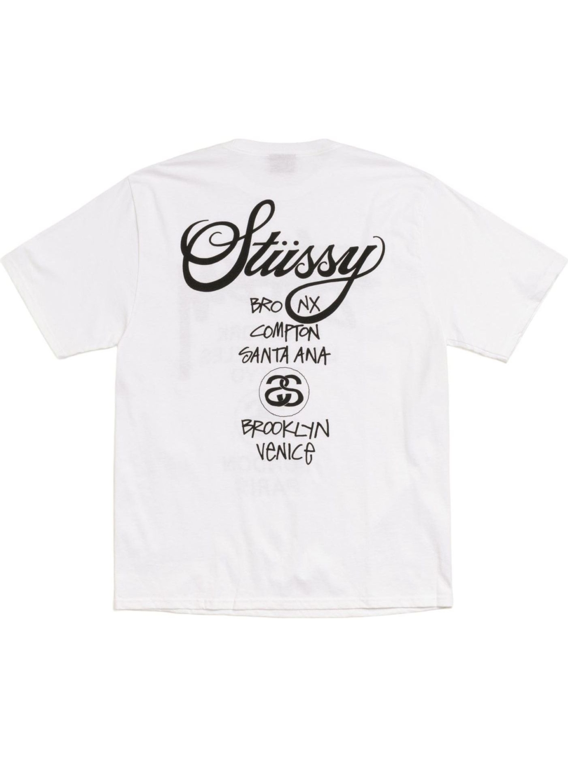 Imagem de: Camiseta Stüssy World Tour Branca