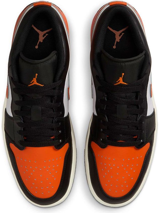 Imagem de: Tênis Air Jordan 1 Low Preto e Laranja