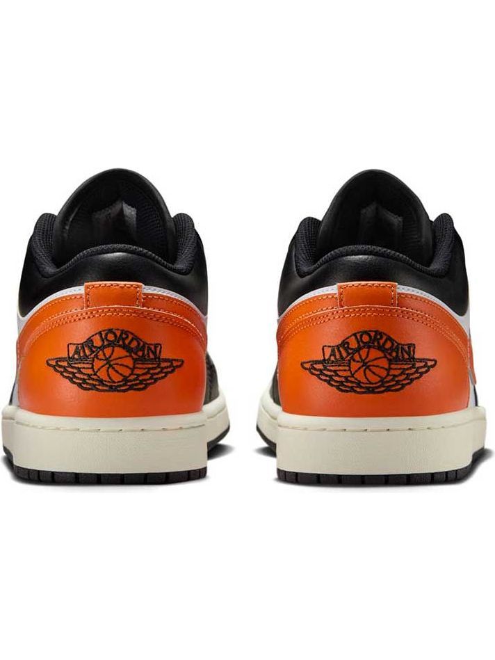 Imagem de: Tênis Air Jordan 1 Low Preto e Laranja