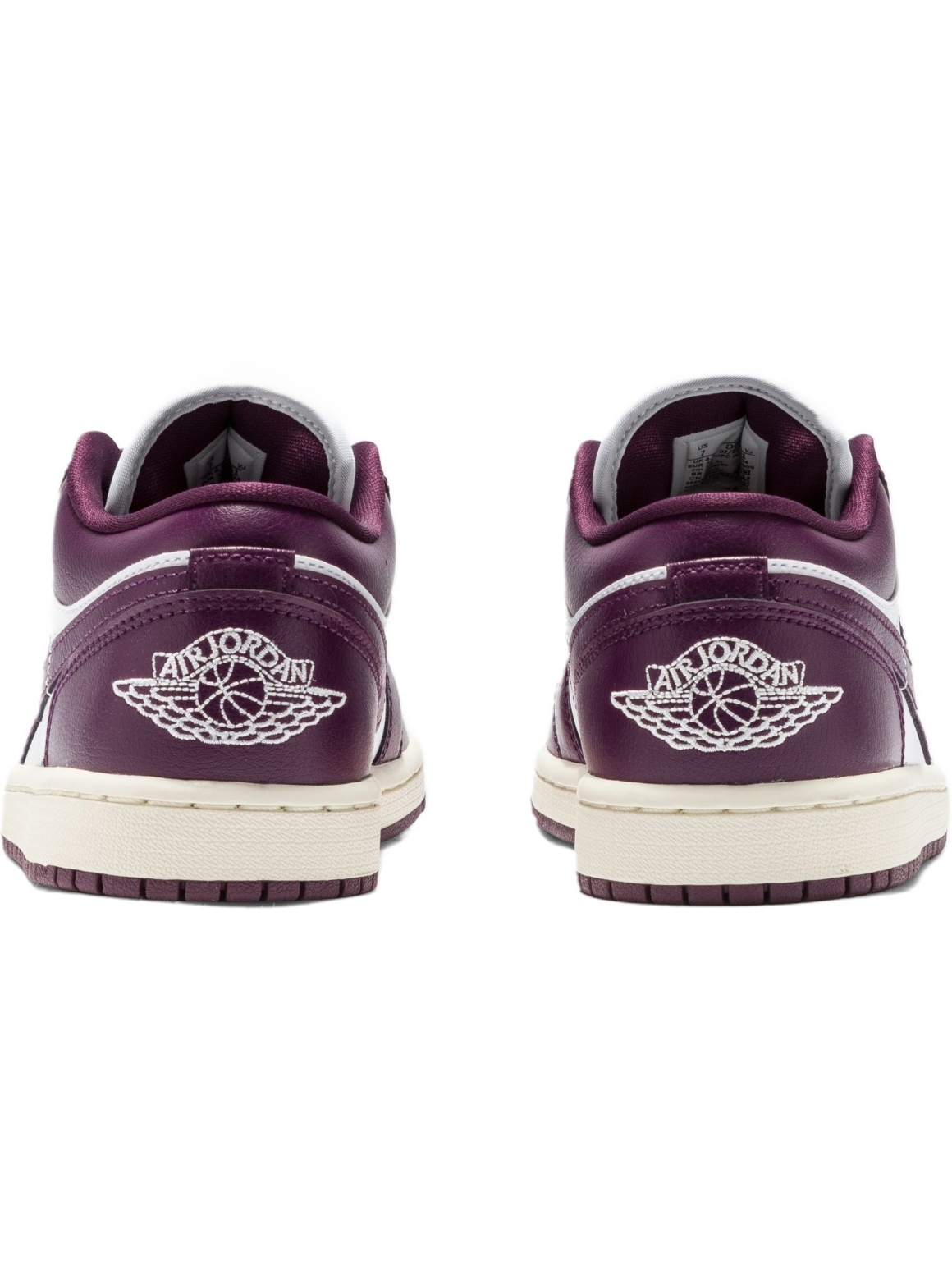 Imagem de: Tênis Air Jordan 1 Low White Bordeaux