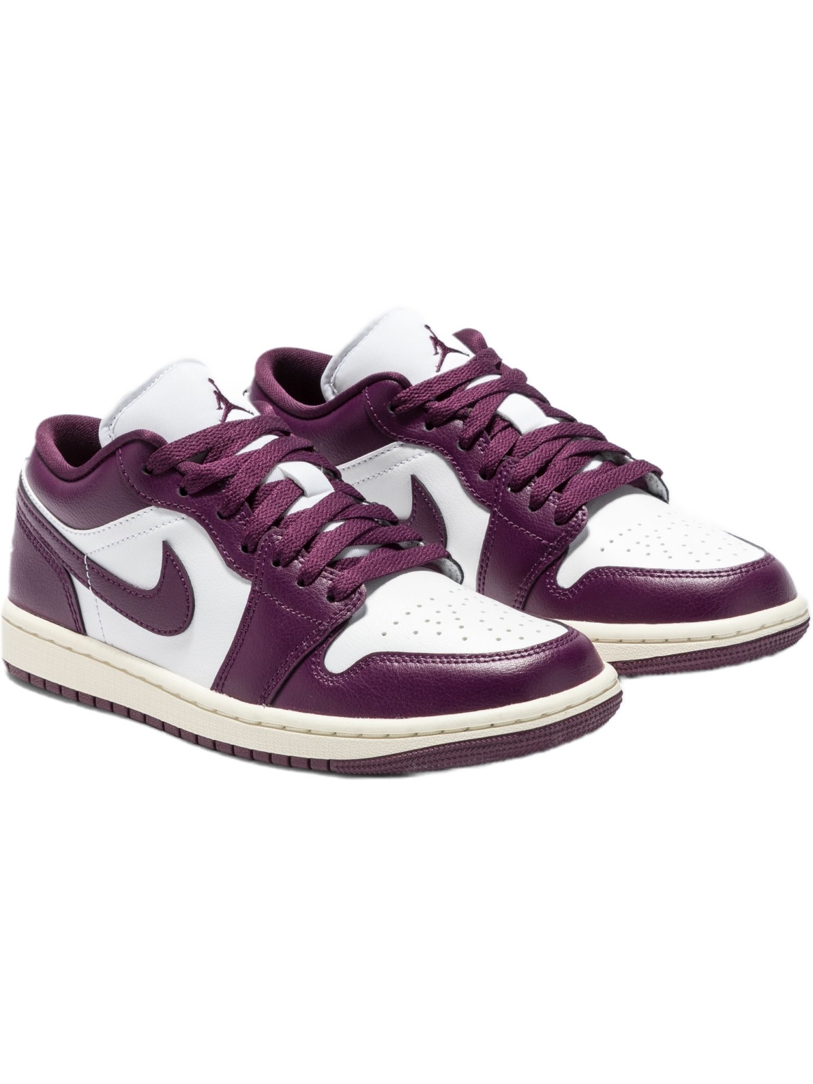 Imagem de: Tênis Air Jordan 1 Low White Bordeaux