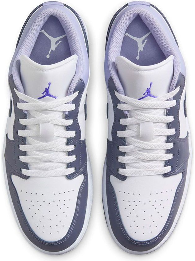 Imagem de: Tênis Jordan Air Jordan 1 Low Branco e Roxo
