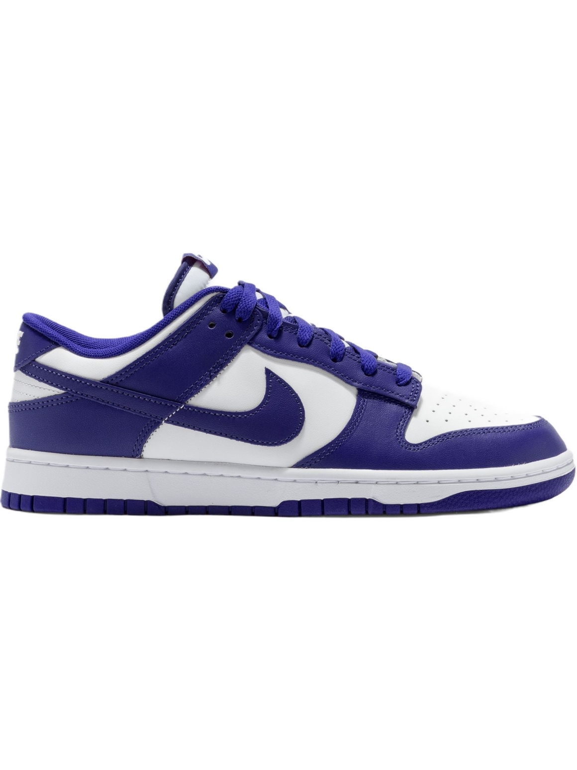 Imagem de: Tênis Nike Dunk Low Retro Branco e Roxo Concord