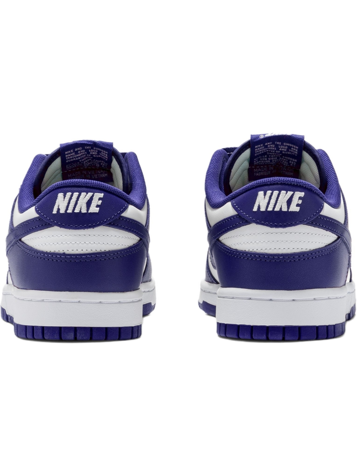Imagem de: Tênis Nike Dunk Low Retro Branco e Roxo Concord