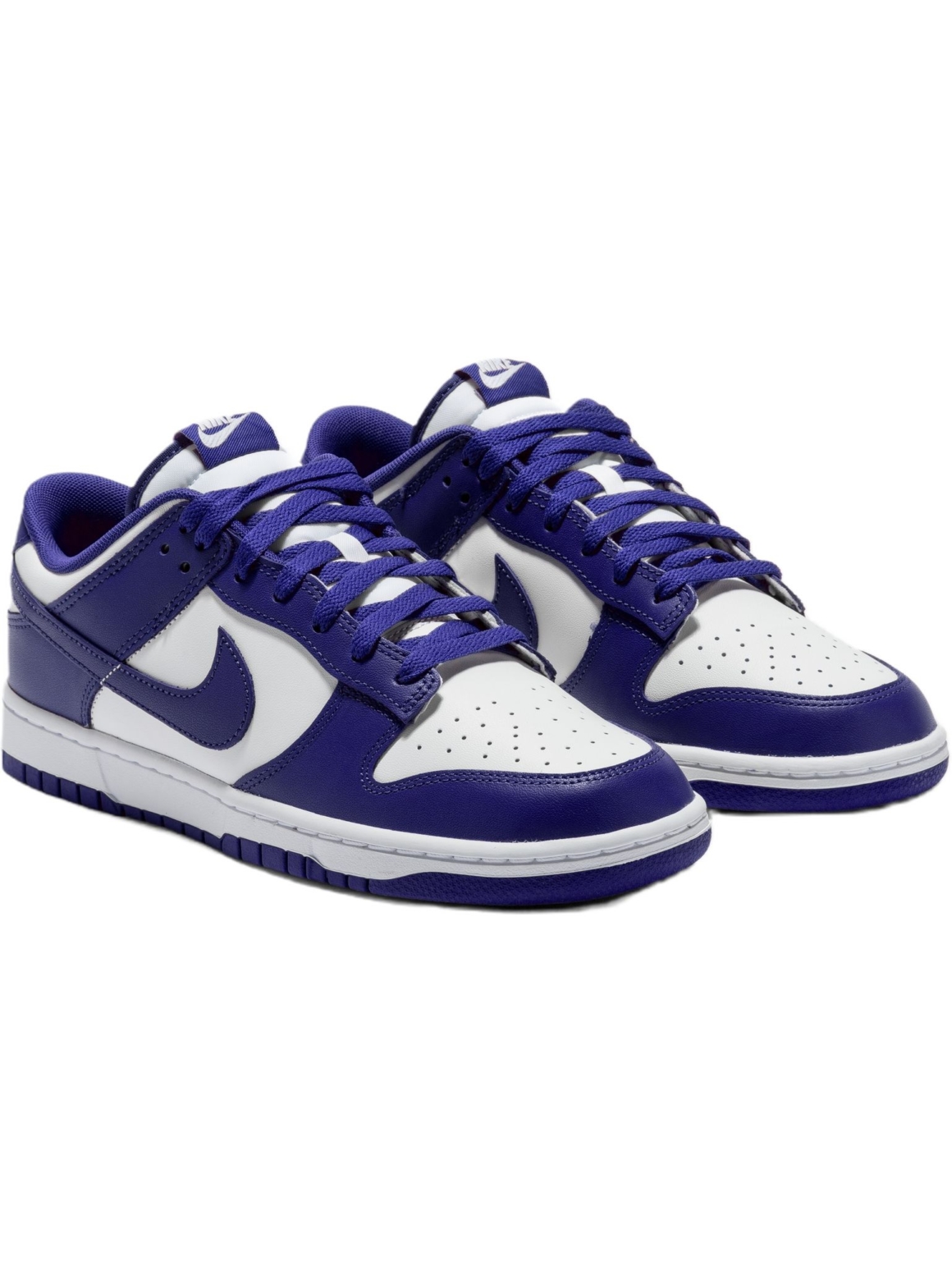 Imagem de: Tênis Nike Dunk Low Retro Branco e Roxo Concord