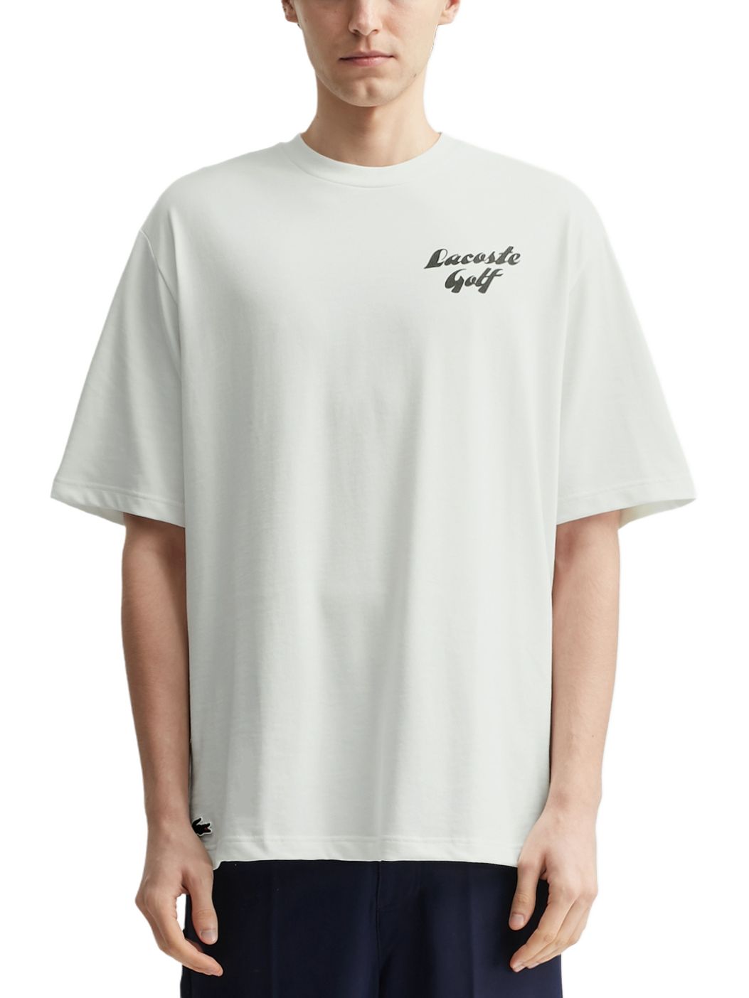 Imagem de: Camiseta Lacoste Golf Relaxed Fit Estampada Branca