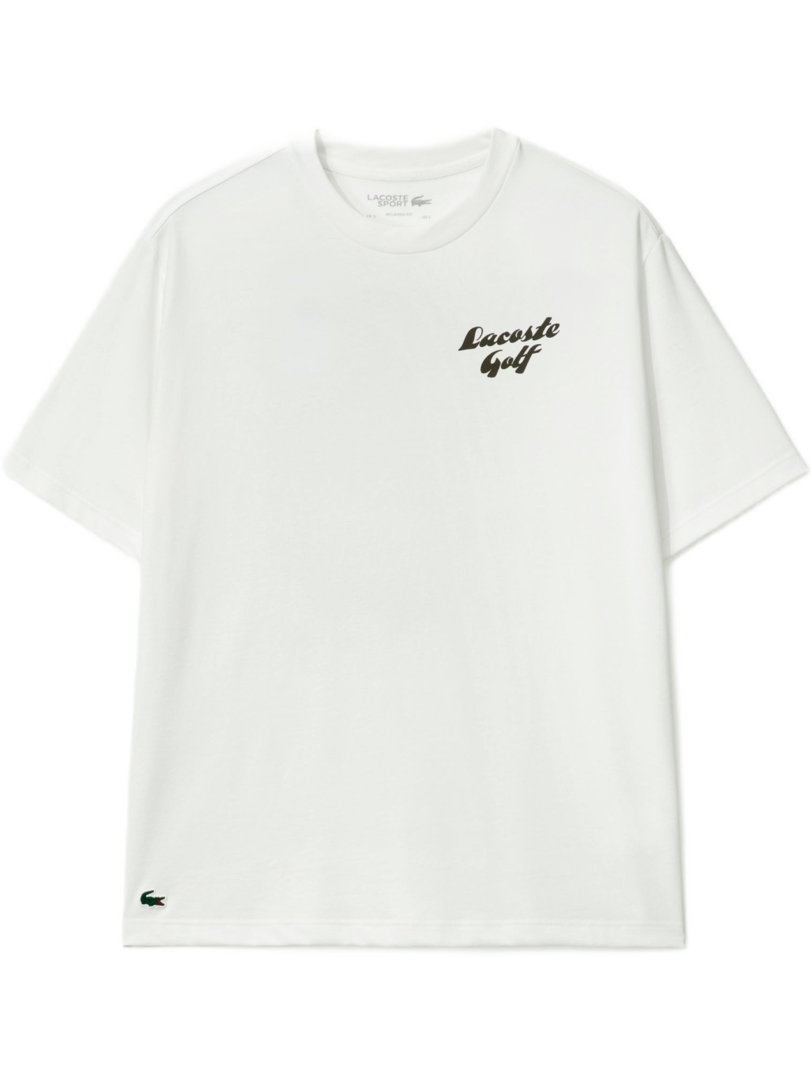 Imagem de: Camiseta Lacoste Golf Relaxed Fit Estampada Branca