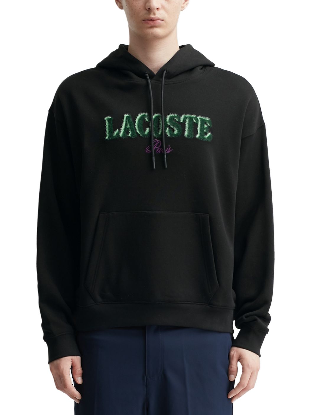 Imagem de: Moletom Lacoste Loose Fit Embroidered Preto