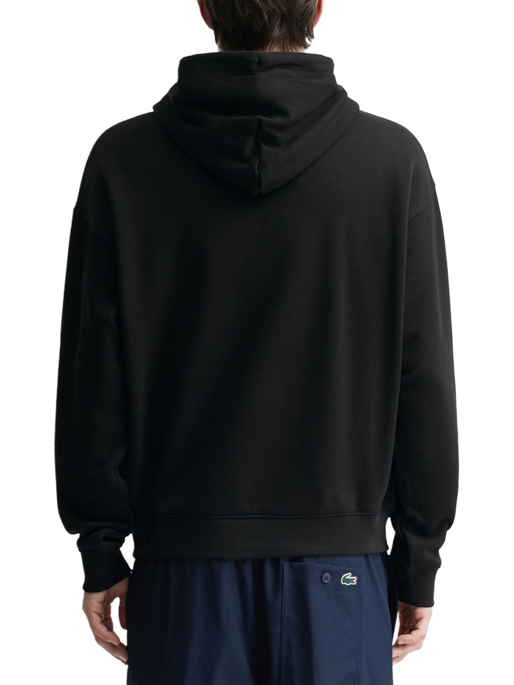 Imagem de: Moletom Lacoste Loose Fit Embroidered Preto