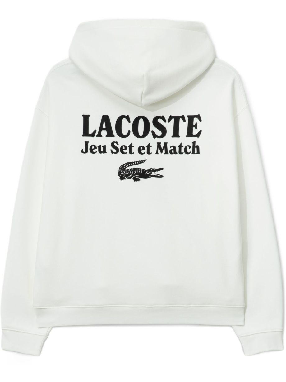 Imagem de: Moletom Lacoste Multi Print Fleece Off-White
