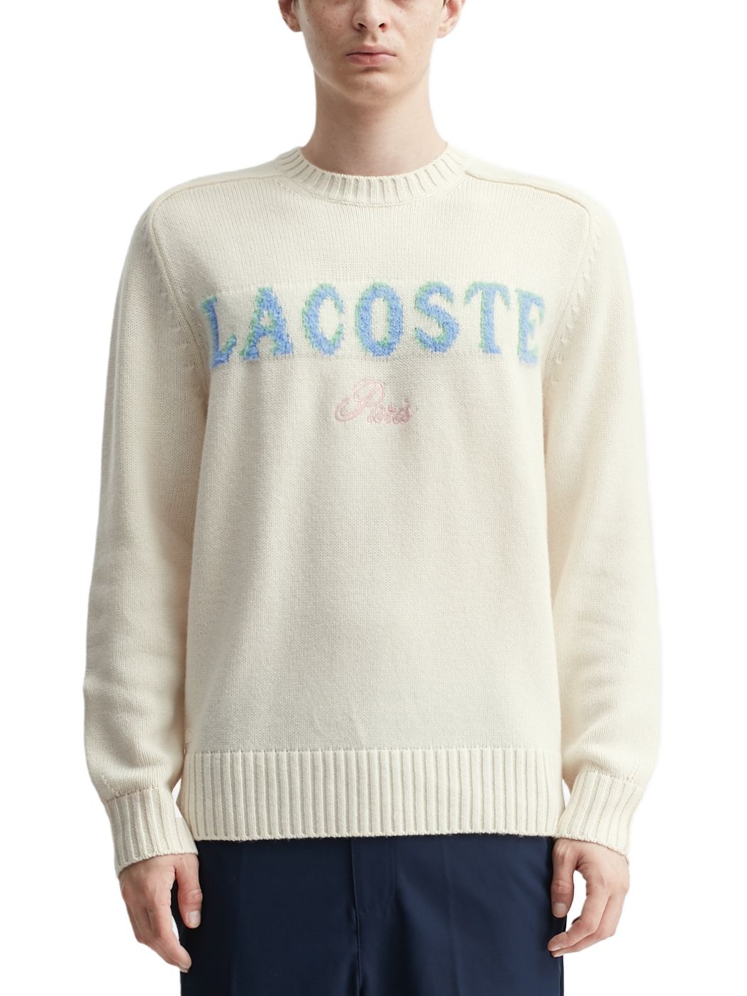 Imagem de: Suéter Lacoste Intarsia Branded Wool Branco