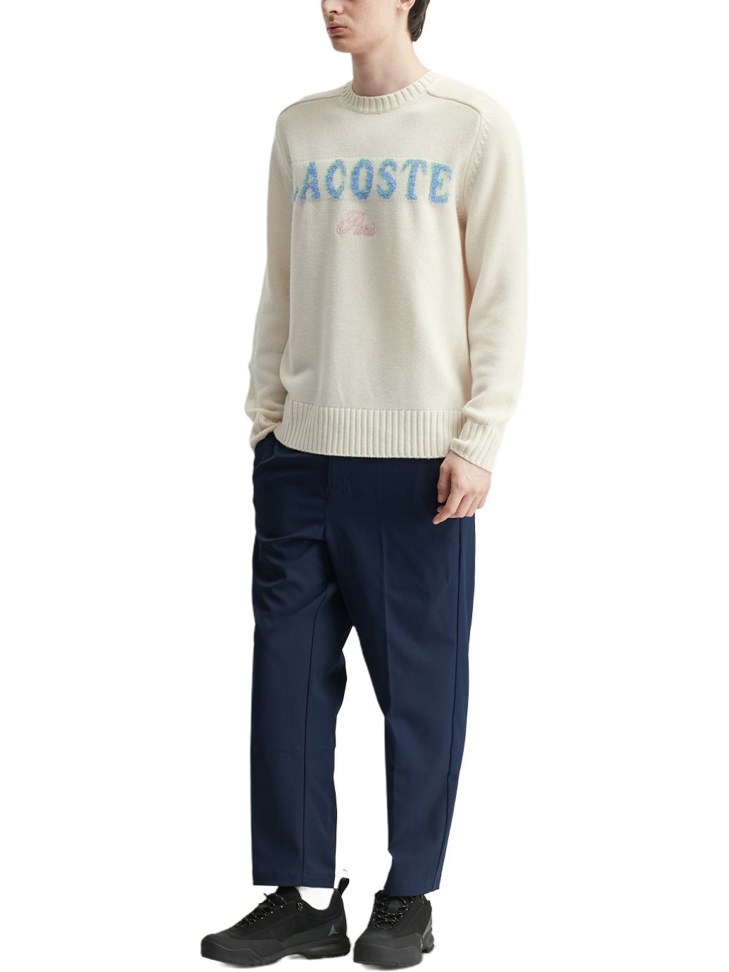 Imagem de: Suéter Lacoste Intarsia Branded Wool Branco