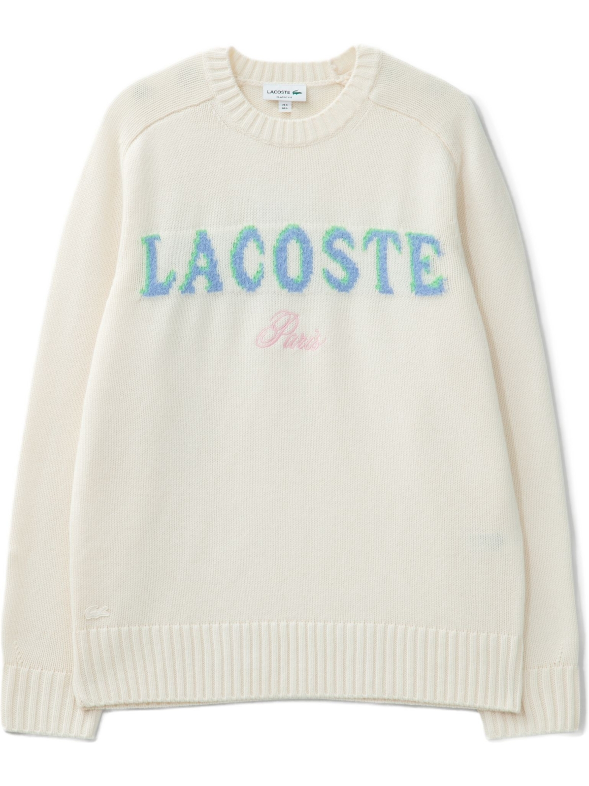 Imagem de: Suéter Lacoste Intarsia Branded Wool Branco