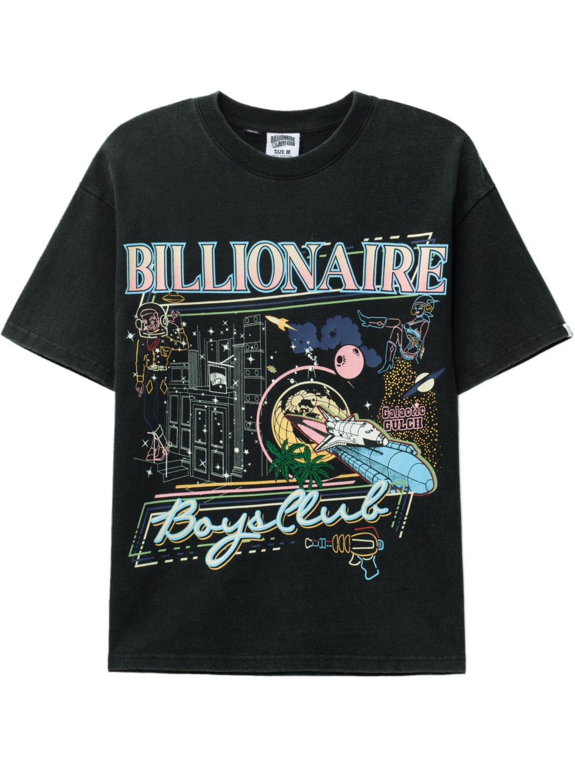 Imagem de: Camiseta Billionaire Boys Club To The Moon Boxy Preta