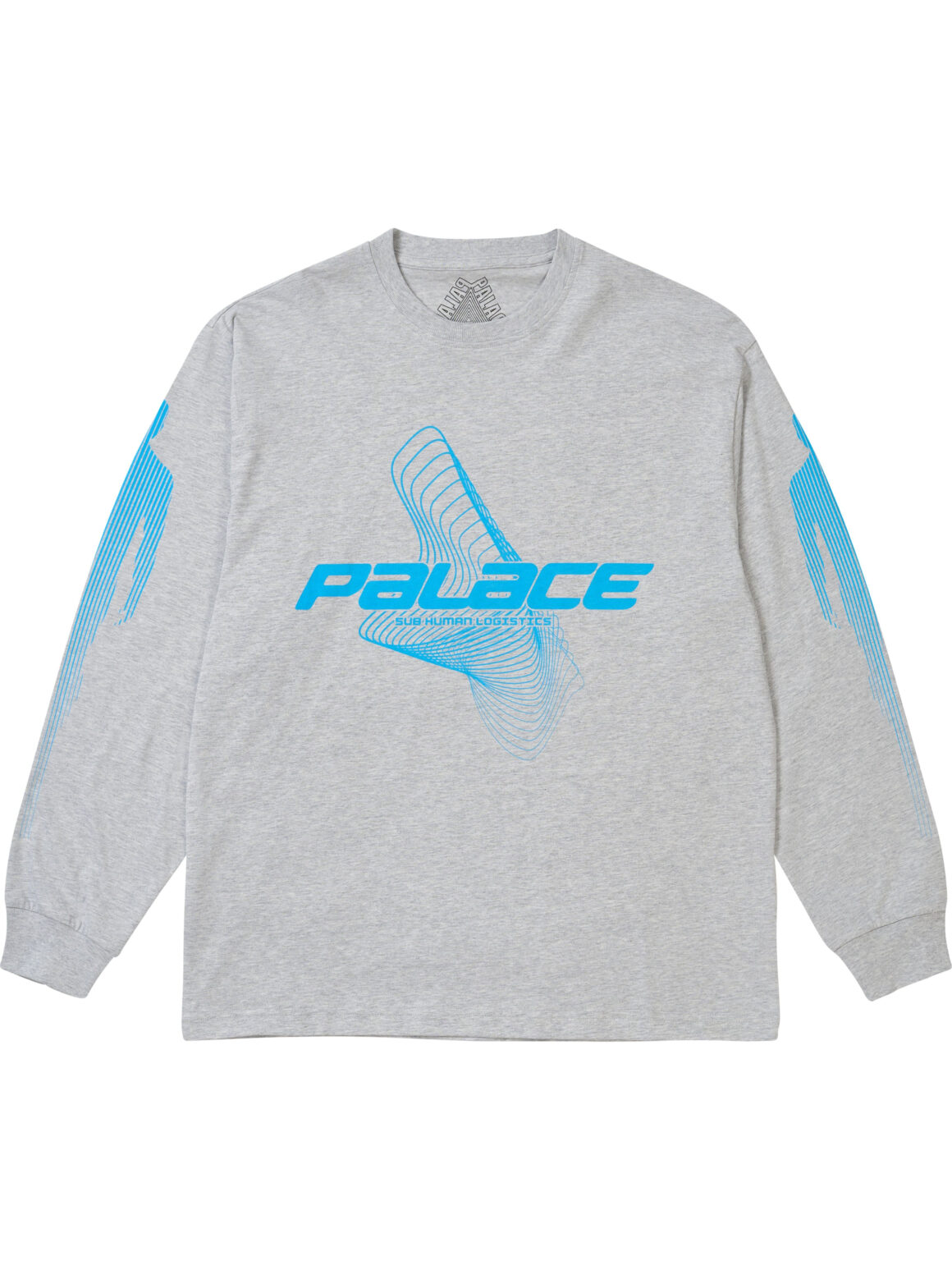 Imagem de: Camiseta Manga Longa Palace Metamorphosis Grey Marl Cinza