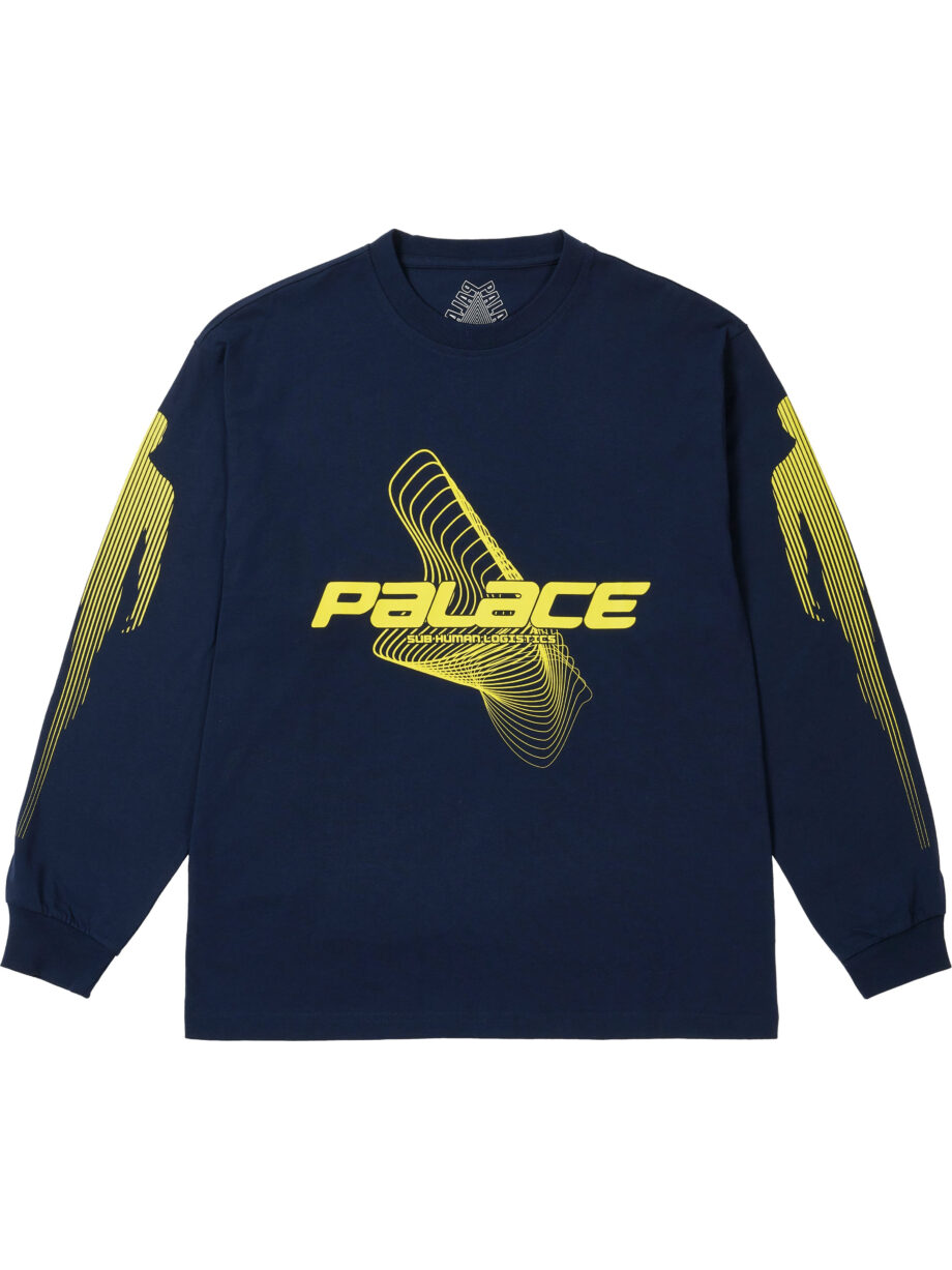 Imagem de: Camiseta Manga Longa Palace Metamorphosis Navy Azul Marinho