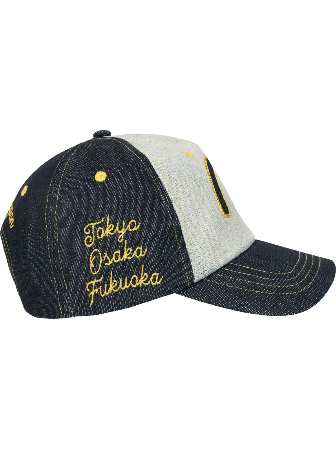 Imagem de: Boné Palace Evisu Snapback Reverse Indigo
