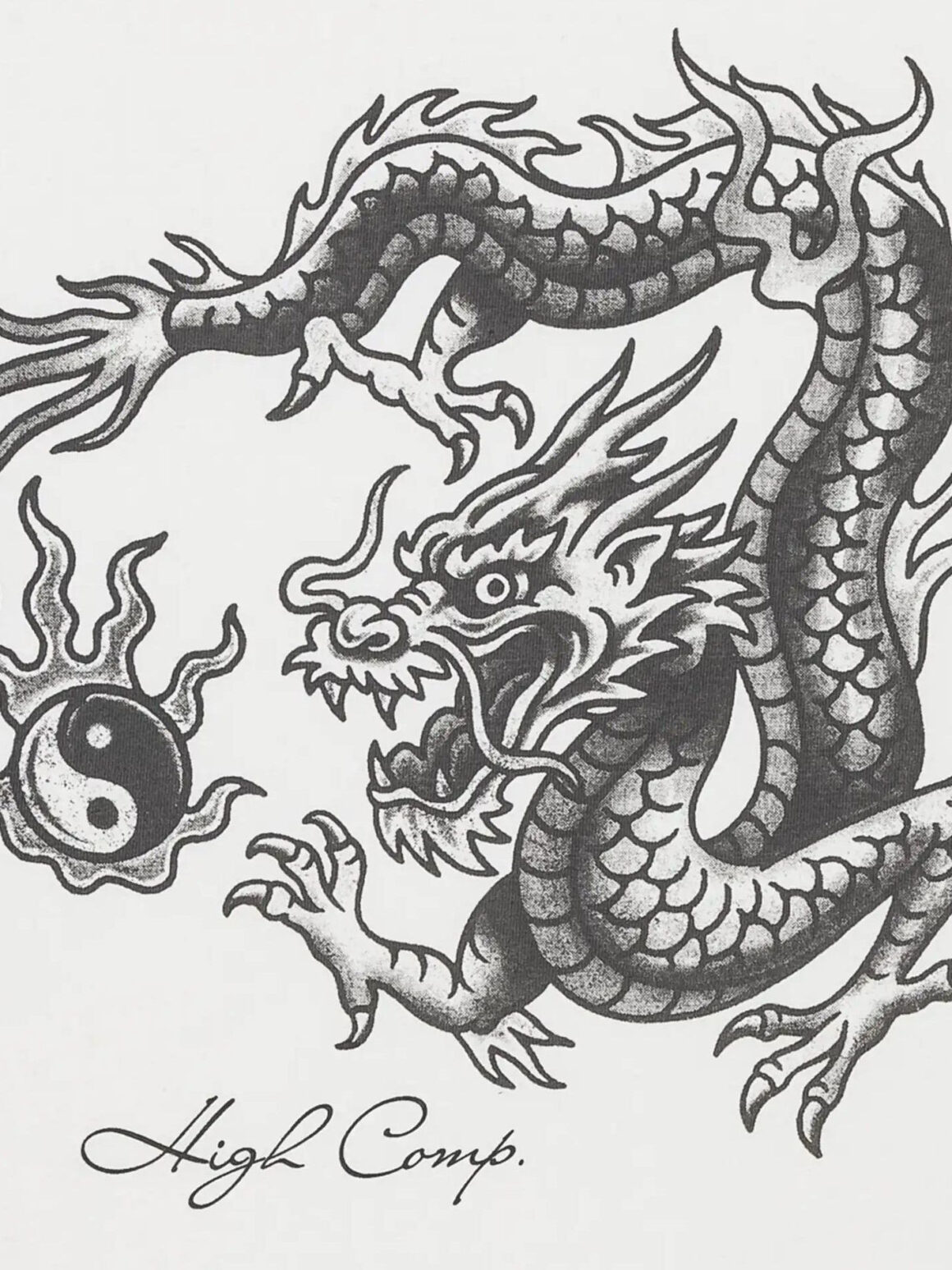 Imagem de: Camiseta High Company Fire Dragon Branca