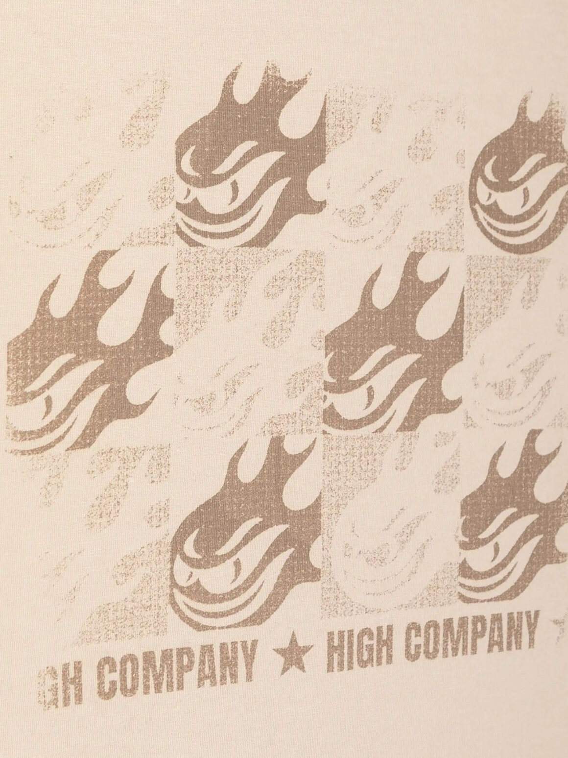 Imagem de: Camiseta High Company Freddy Flames Estonada Bege