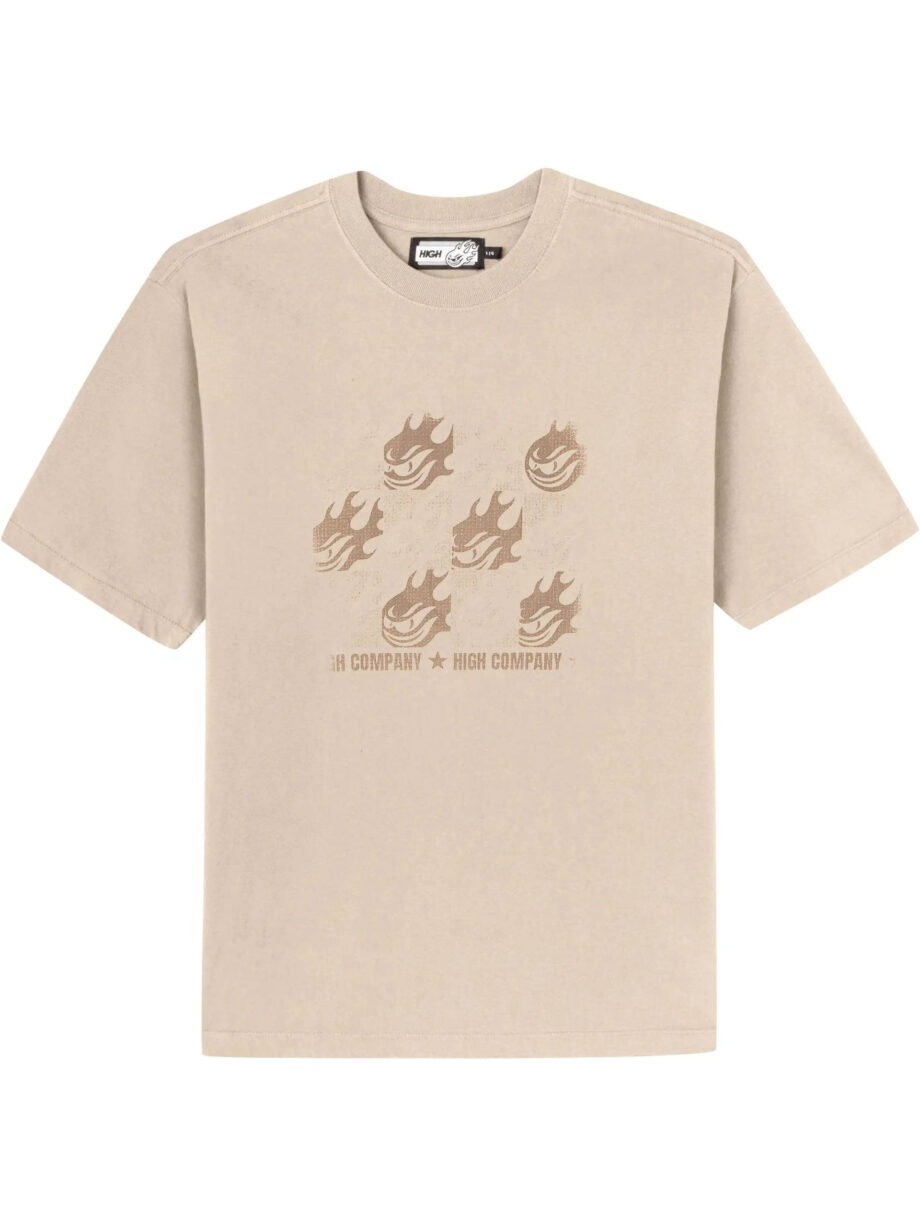 Imagem de: Camiseta High Company Freddy Flames Estonada Bege