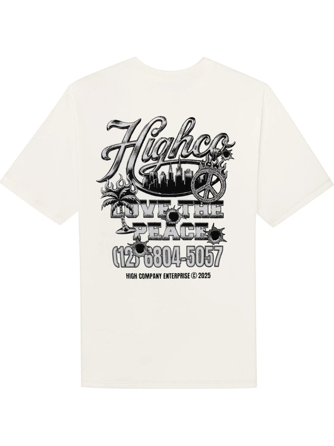 Imagem de: Camiseta High Company Love The Peace Branca