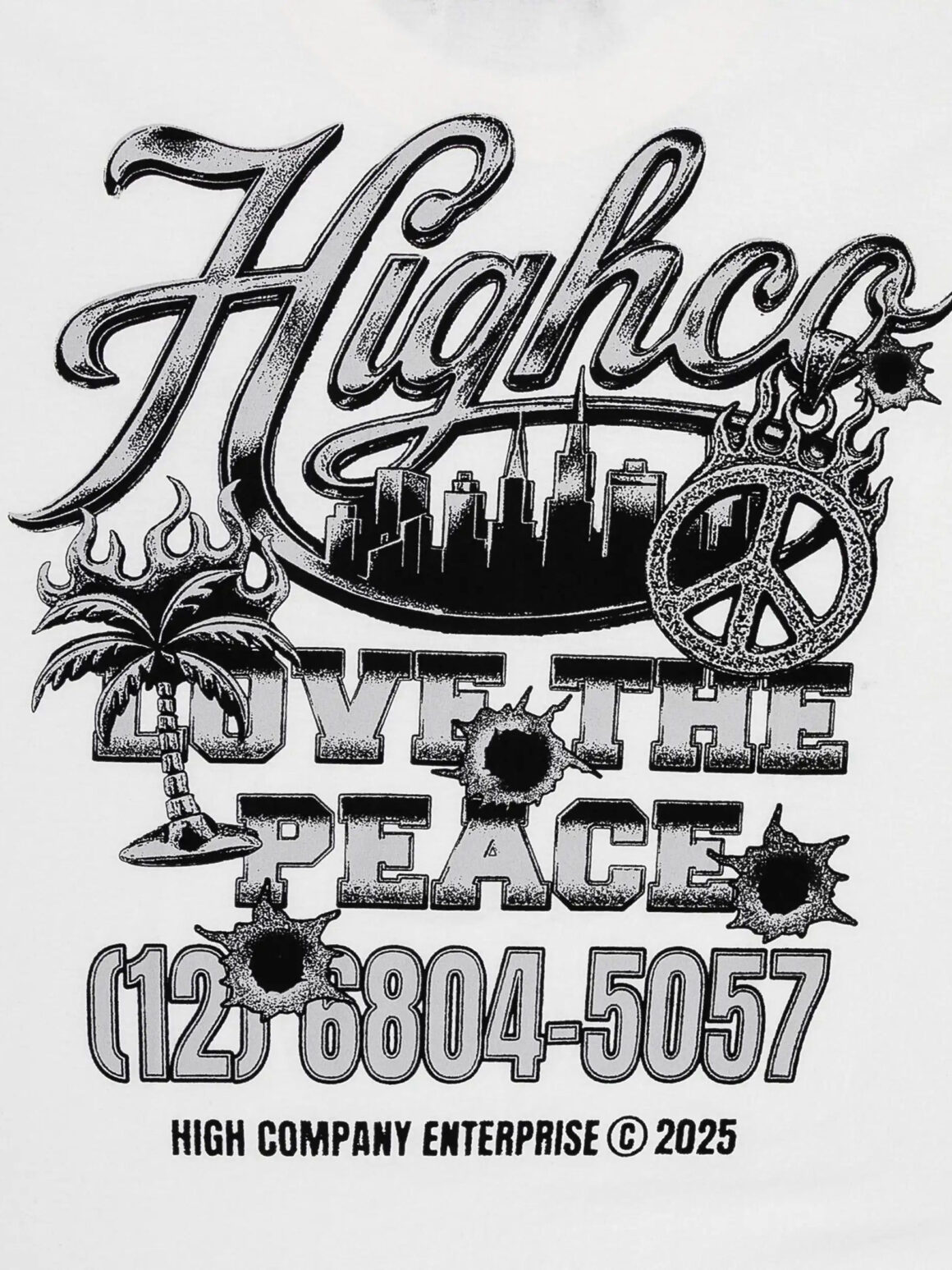 Imagem de: Camiseta High Company Love The Peace Branca