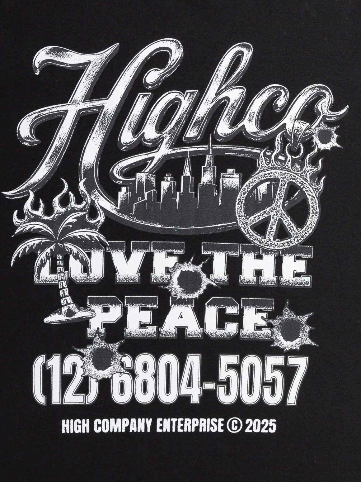 Imagem de: Camiseta High Company Love The Peace Preta