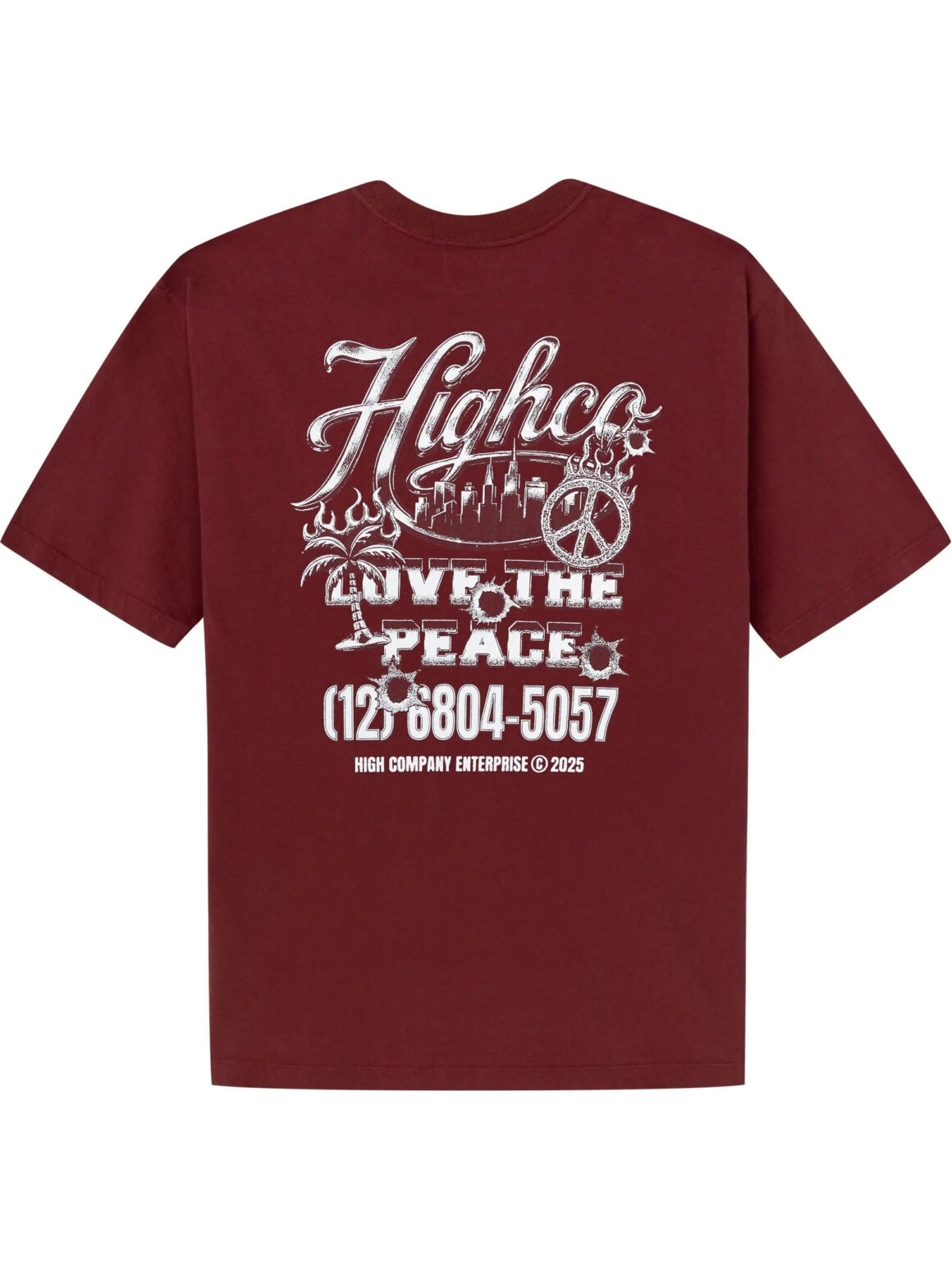 Imagem de: Camiseta High Company Love The Peace Vermelha