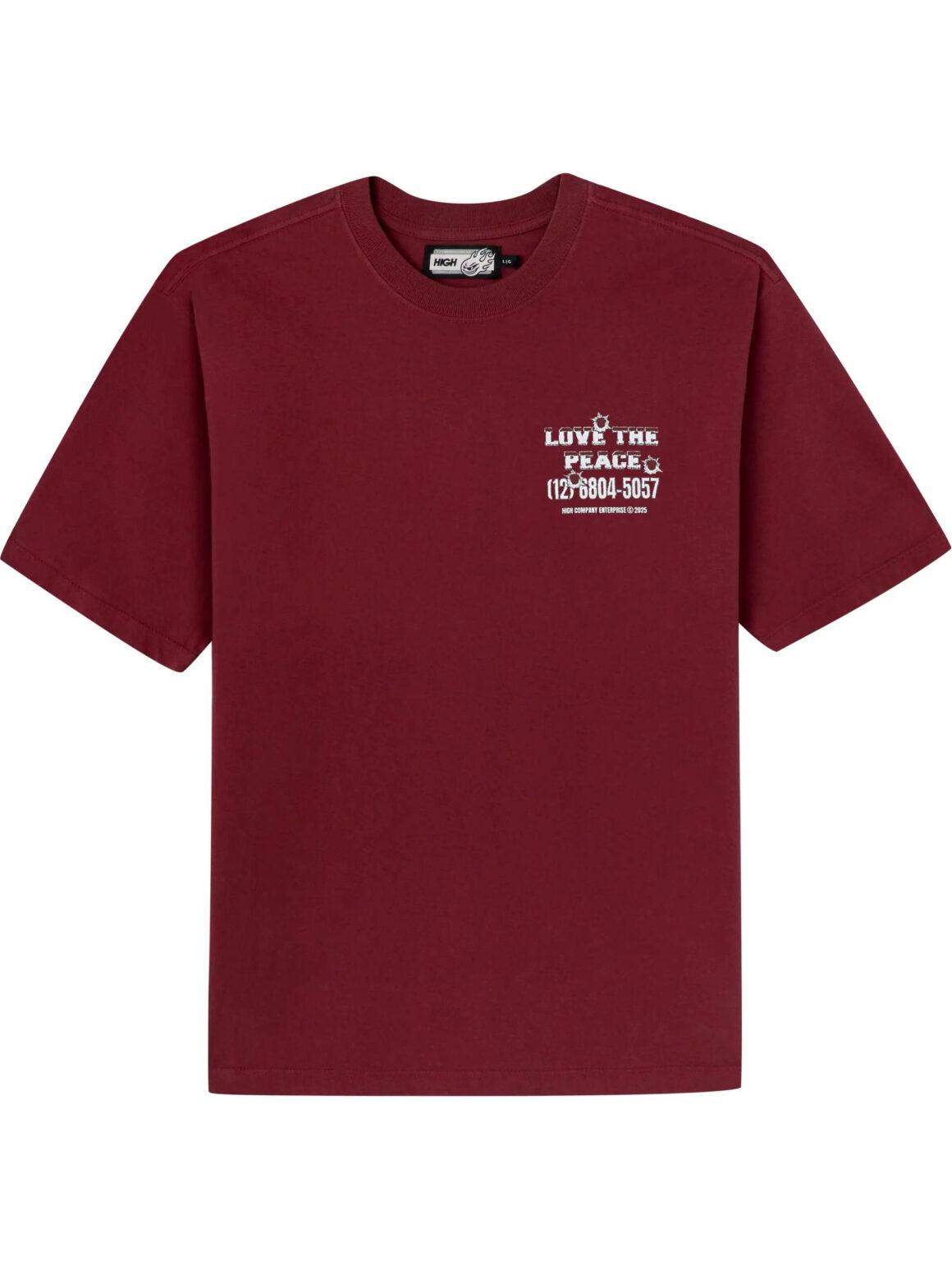 Imagem de: Camiseta High Company Love The Peace Vermelha