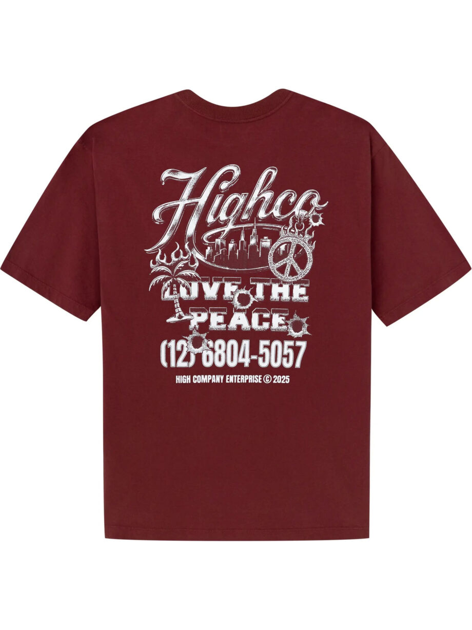 Imagem de: Camiseta High Company Love The Peace Vermelha