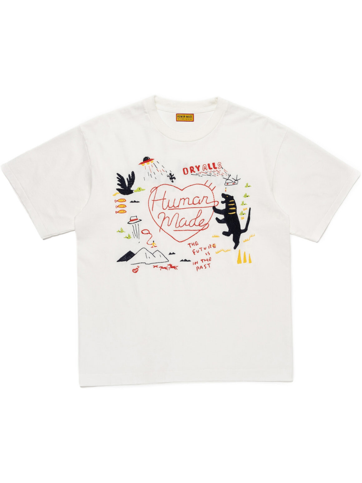 Imagem de: Camiseta Human Made Embroidered Branca