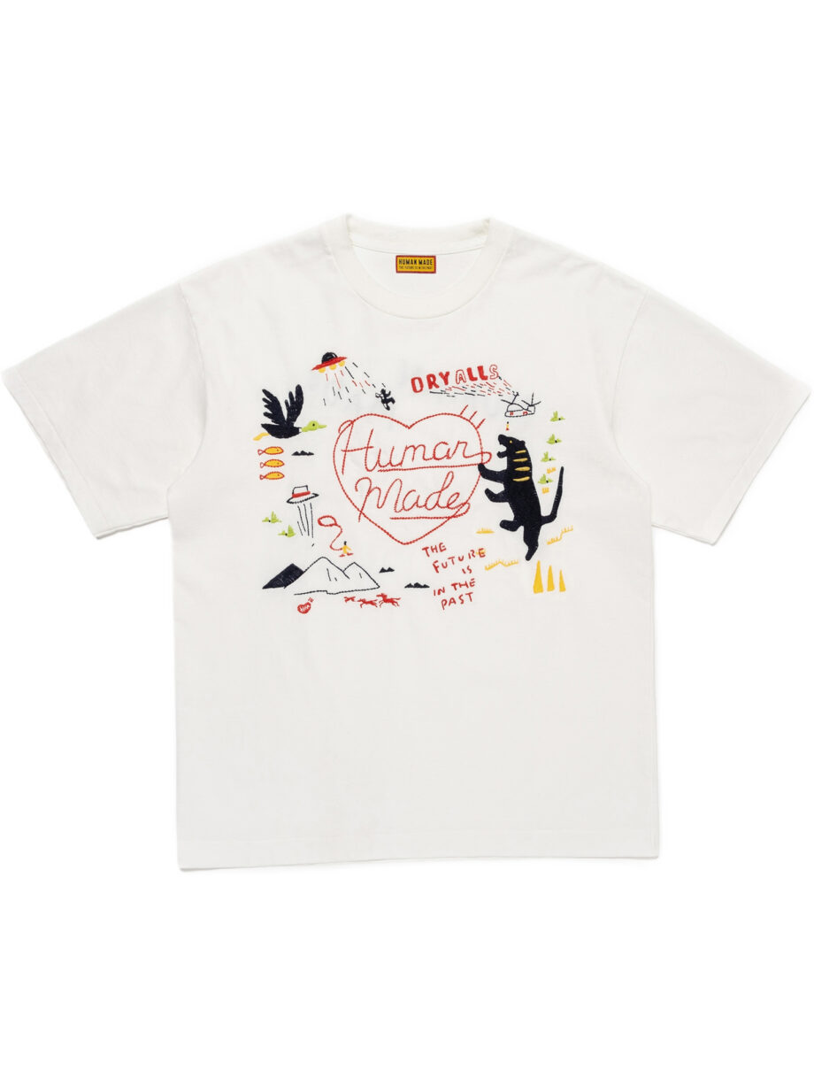 Imagem de: Camiseta Human Made Embroidered Branca