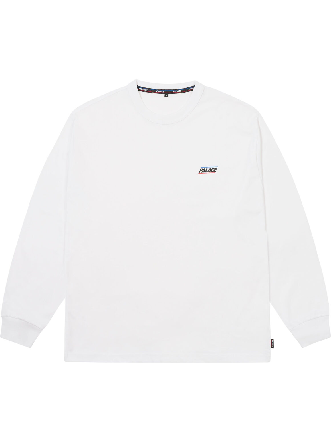 Imagem de: Camiseta Manga Longa Palace Basically A Branca