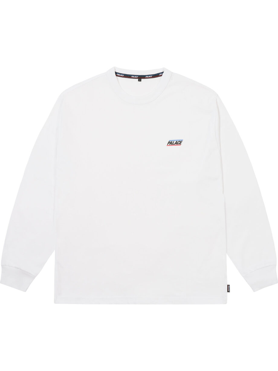 Imagem de: Camiseta Manga Longa Palace Basically A Branca