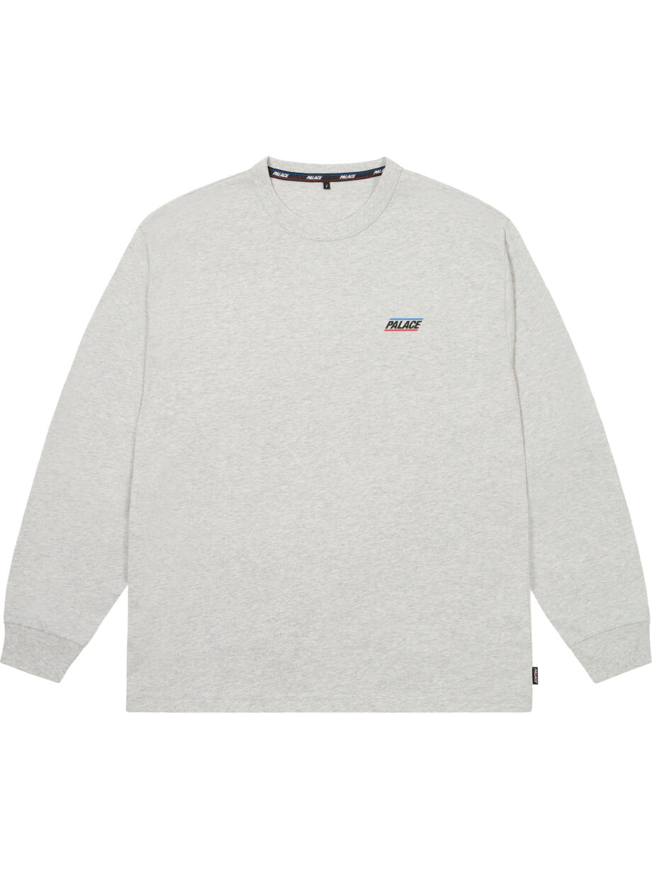 Imagem de: Camiseta Manga Longa Palace Basically Cinza Mescla