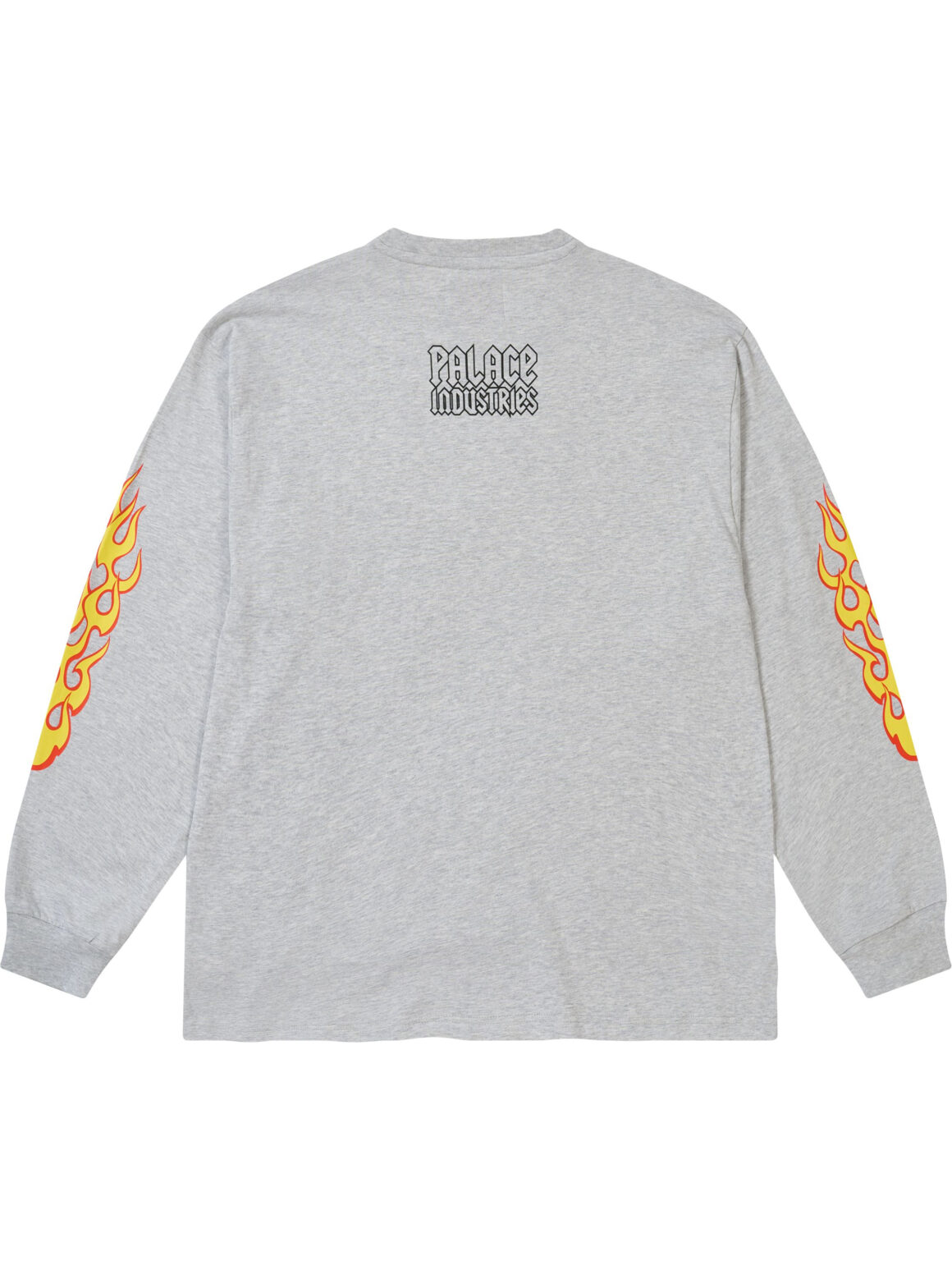 Imagem de: Camiseta Palace World Industries Manga Longa Cinza Mescla