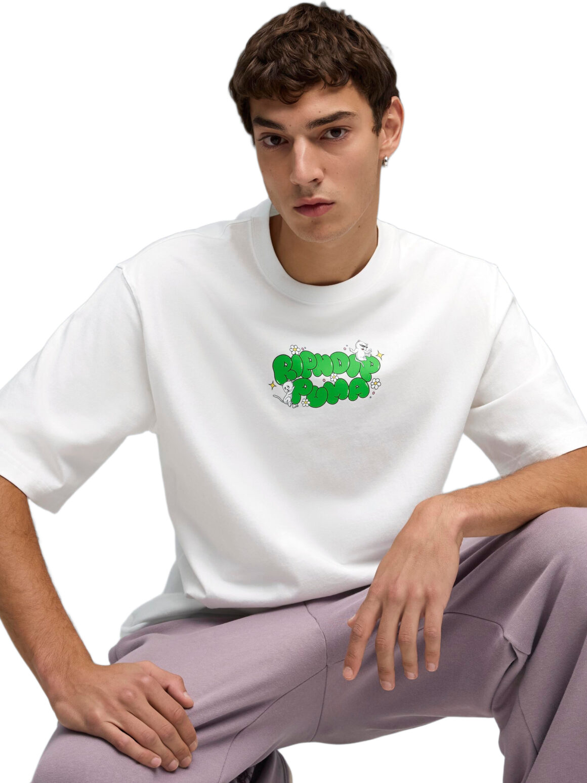 Imagem de: Camiseta PUMA X RIPNDIP Boxy Graphic Branca